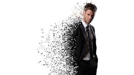 Мужчина на прозрачном фоне