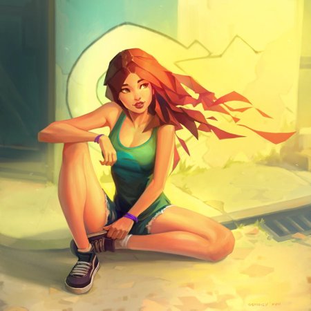 Девушка арт