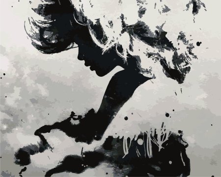 Девушка абстракция