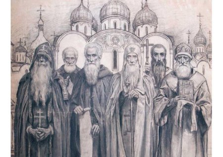 Монах схимник картина