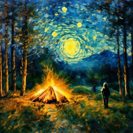 Ночь у костра