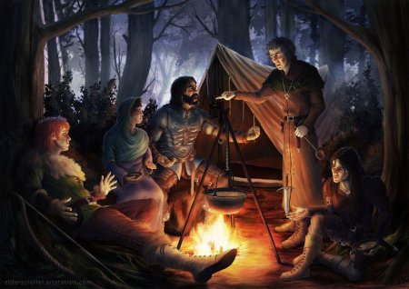 Лагерь разбойников арт ДНД