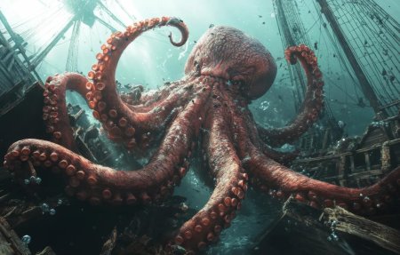 Кракен морское чудовище