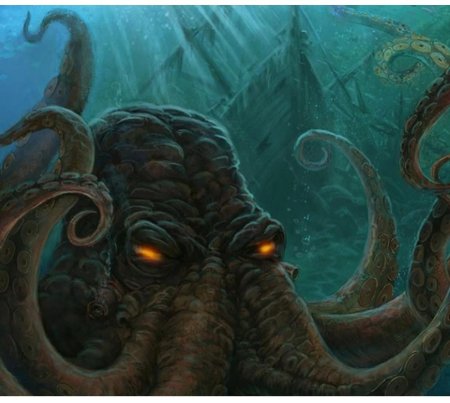Гигантский кальмар кракен