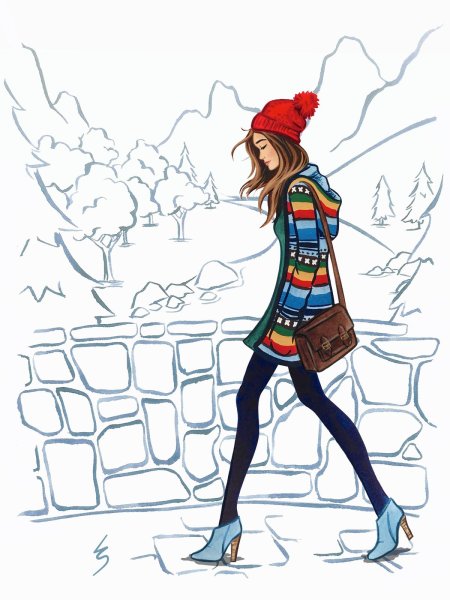 Зимний скетч