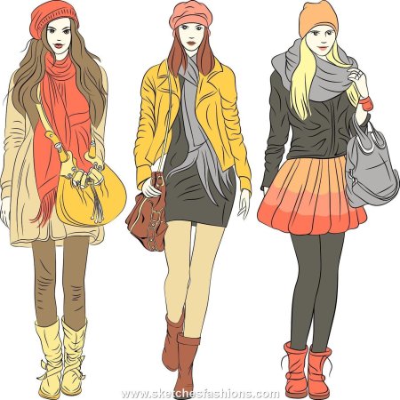Эскизы повседневной одежды