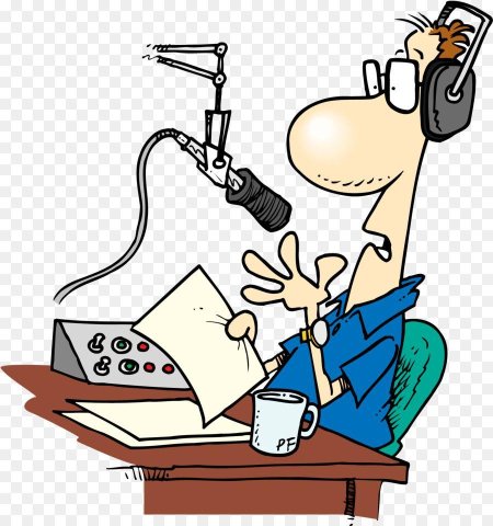 Радиоведущий иллюстрация