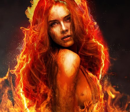 Женщина огонь картинки