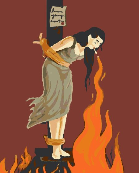 Марко Мелграти ведьма на костре