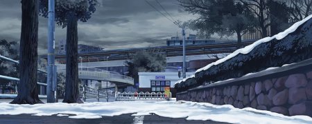 Аниме снегопад