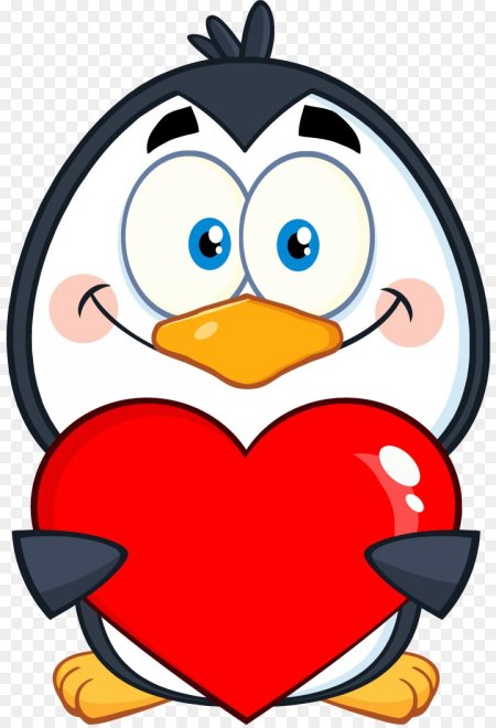 Пингвин с сердечком