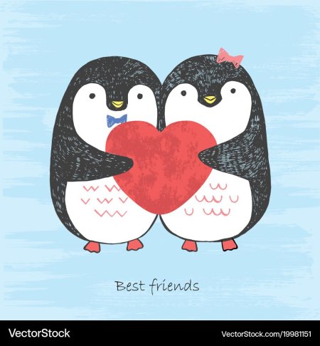 Пингвин с сердечком