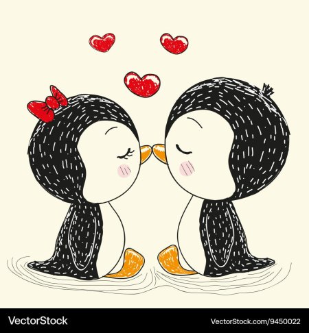 Милые рисунки влюбленных