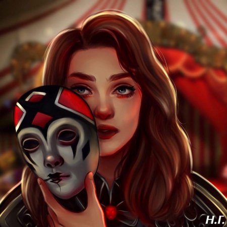 Человек в маске и Сара арты тени сентфора