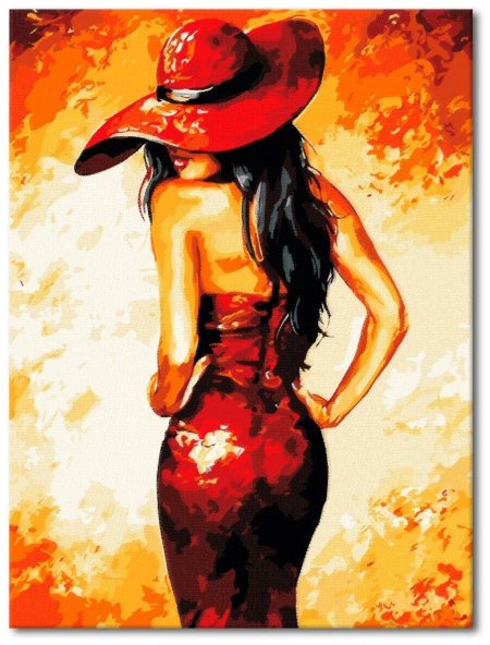 Девушка в красной шляпе