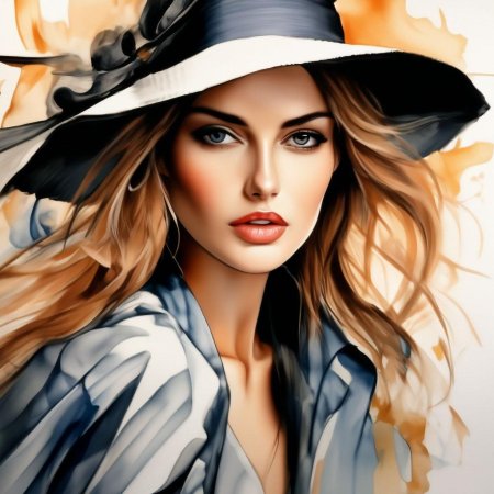 Женщина в шляпе