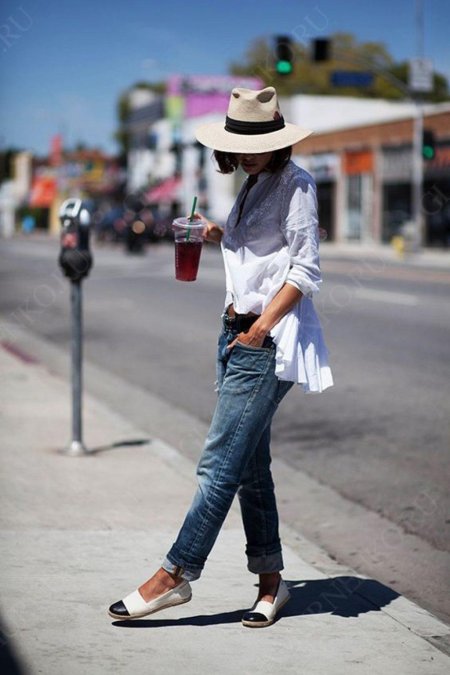 Широкополая шляпа стрит стайл