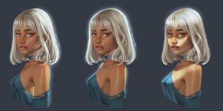 Светотень на лице