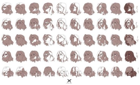 Референсы теней на лице