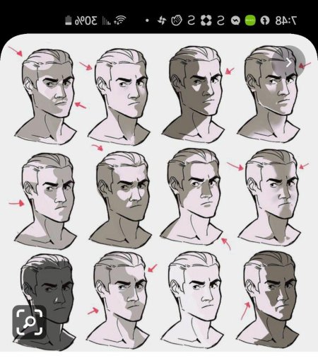 Референс освещение лица сбоку