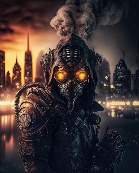 Стимпанк скелет