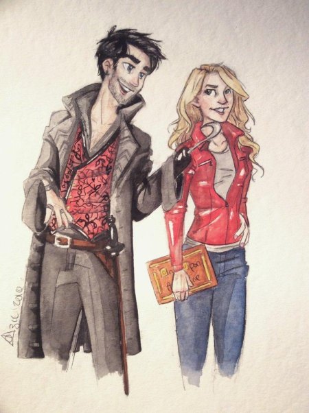 Эмма Свон и Капитан крюк в аниме