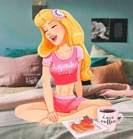 Диснеевские принцессы Аврора современная