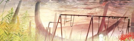 Пейзаж с качелями