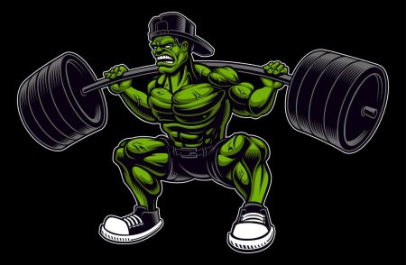 Халк со штангой