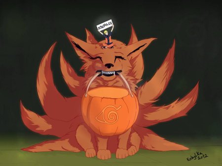 Девятихвостый лис наруто милый