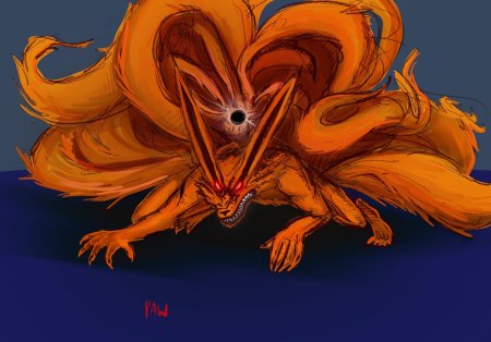 Курама девятихвостый демон лис