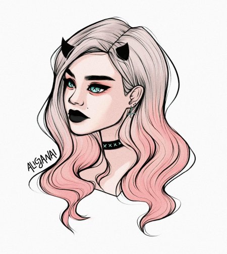 Рисунки девочек для срисовки