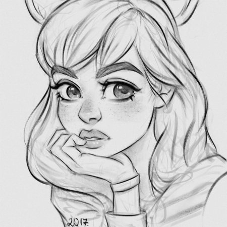 Картинки для срисовки девушки