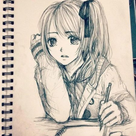 Сложные аниме рисунки