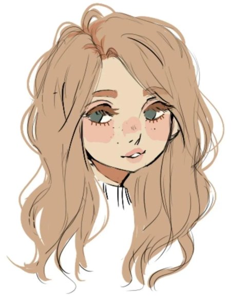 Девочка в мультяшном стиле