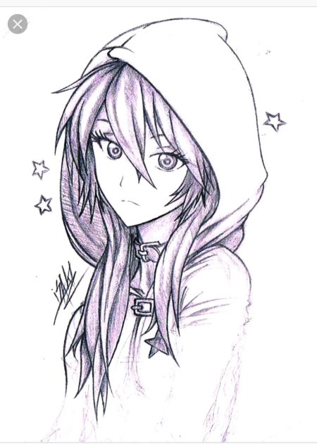 Красивые рисунки аниме для срисовки