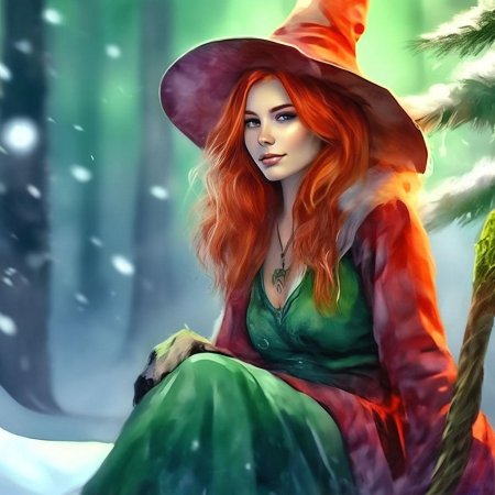 Рыжая ведьма арт
