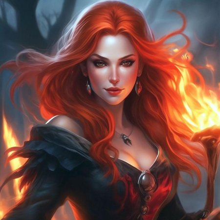 Рыжая ведьма фэнтези