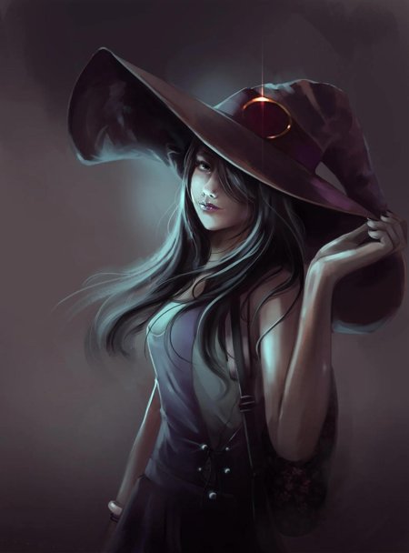 Красивая ведьма арт