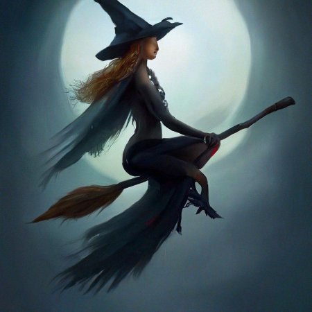 Ведьма на метле