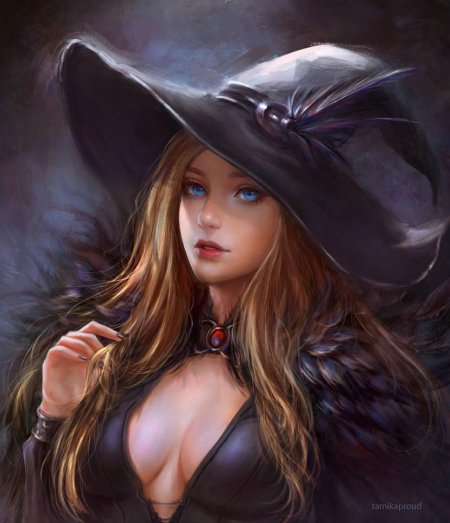 Девушка ведьмочка
