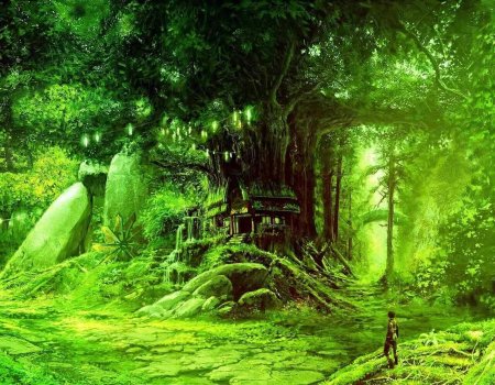 Изумрудный лес рисунок