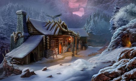 Зимний дом фэнтези