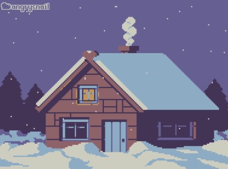 Пиксельный домик