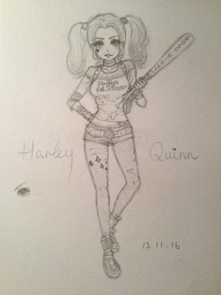Харли Квинн раскраска