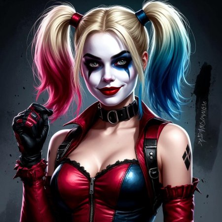 Harley quinn art