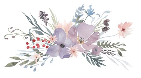 Акварельные цветы