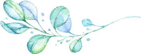 Листья акварель