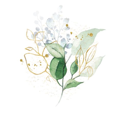 Акварельные ветки