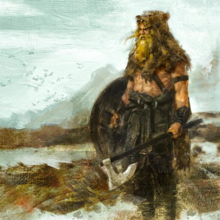 Полумедведь Скандинавский воин-Берсерк